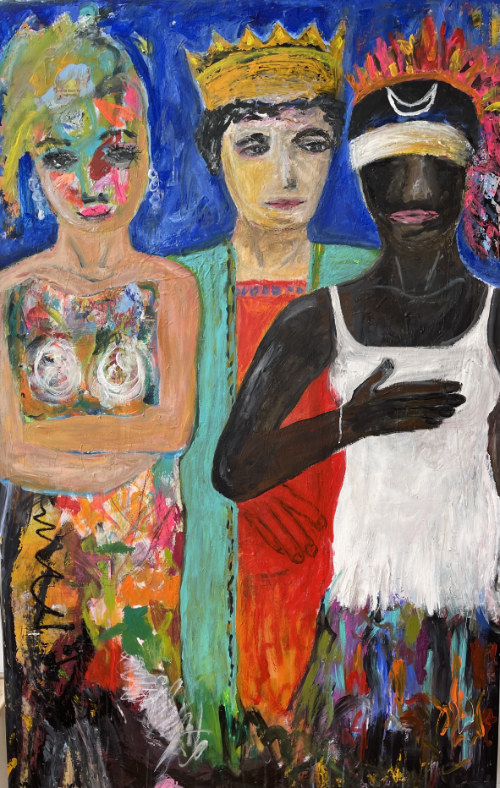 Königin von Saba trifft König Salomon mit einer seiner 1000 Frauen (2022)